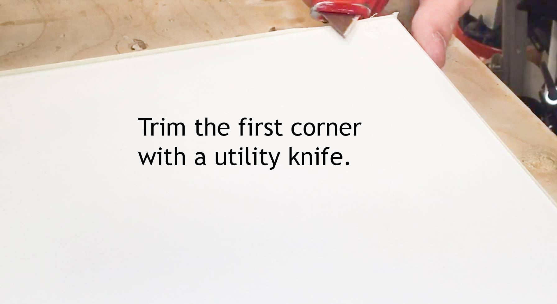 How To Trim Edge Banding with Oscillating Tool Keith's Test Garage